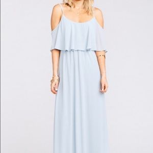 Show Me Your Mumu Caitlin Maxi Dress, Steel Blue